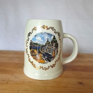 Vintage Monte Carlo Porcelain Mug 🍺